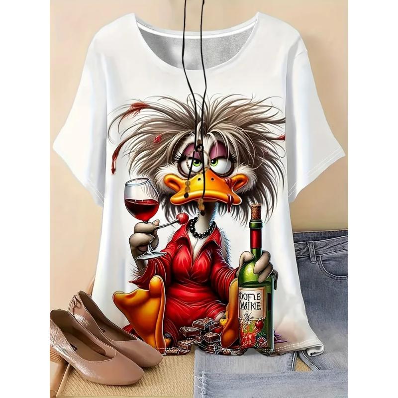 Animal Short Sleeve Fashion Women s Crew Neck T-Shirt Crew Neck Short Sleeve 3D Animal Color Printing XS
Animal Short Sleeve Fashion Women s Crew Neck T-Shirt Crew Neck Short Sleeve 3D Animal Color Printing XS