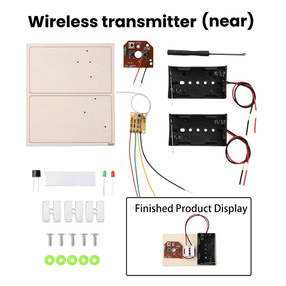 DIY Wireless Telegraph Kit Morse Code Transmitter Receiver Pair Wooden Shell Electronic Learning Science Experiment for Student
DIY Wireless Telegraph Kit Morse Code Transmitter Receiver Pair Wooden Shell Electronic Learning Science Experiment for Student