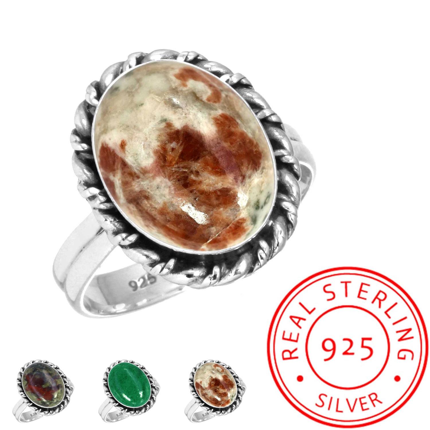 925 Sterling Silver Ring Women Gemstone Handmade Jewelry Anniversary Gift Dragon Blood Jasper Garnet In Limestone Kiwi Quartz Solitaire 8.5
925 Sterling Silver Ring Women Gemstone Handmade Jewelry Anniversary Gift Dragon Blood Jasper Garnet In Limestone Kiwi Quartz Solitaire 8.5