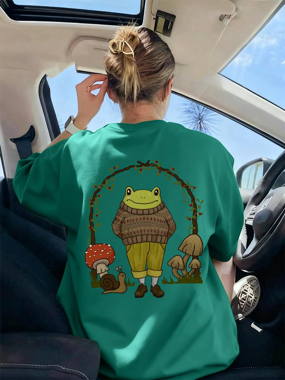 Goblincore Frog Printing TShirt Womens Basics ONeck T Shirts Comfortable Loose Short Sleeve Tops Summer Soft Woman Clothes 4XL
Goblincore Frog Printing TShirt Womens Basics ONeck T Shirts Comfortable Loose Short Sleeve Tops Summer Soft Woman Clothes 4XL