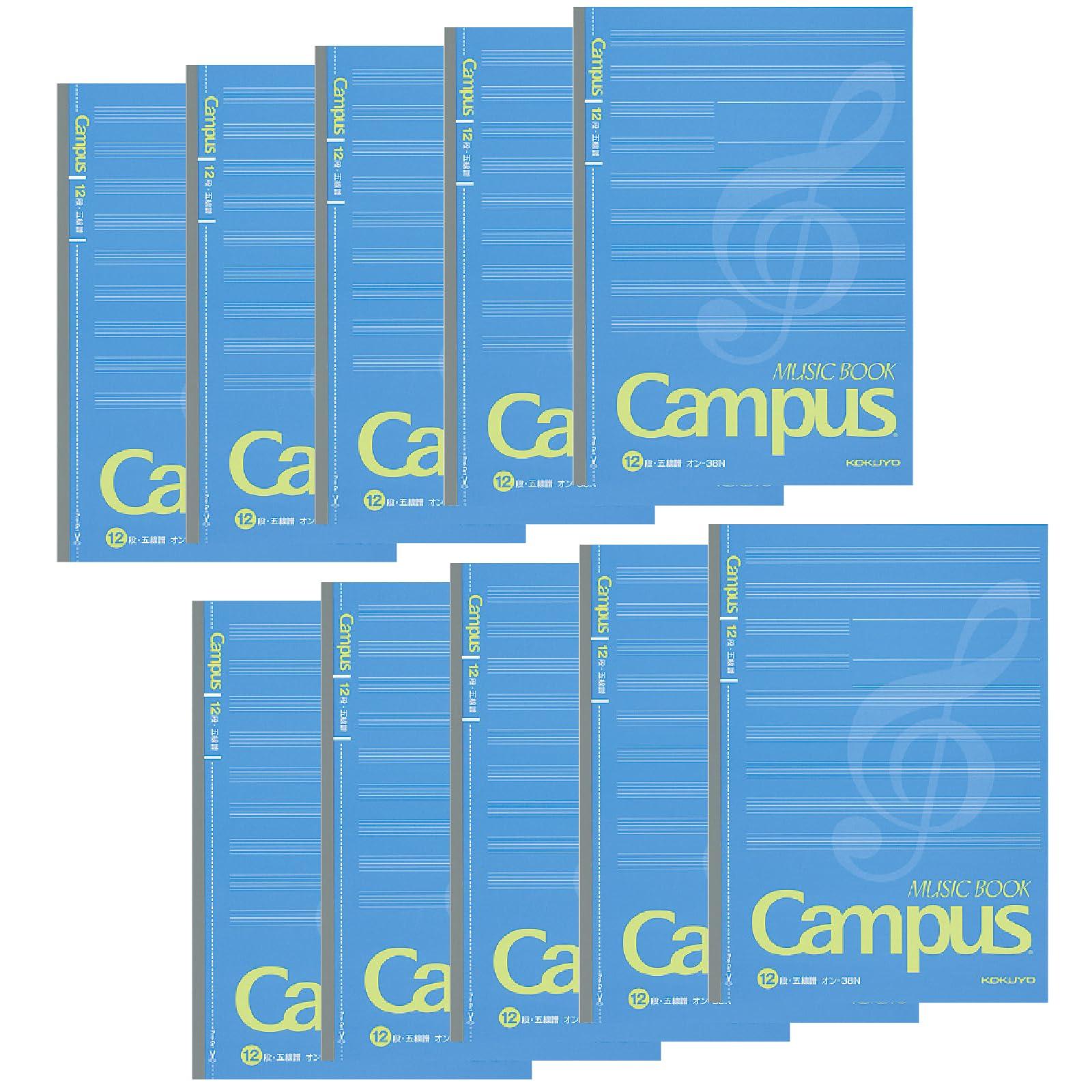 KOKUYO Note Campus Note Music Book Wireless Binding Semi-B5 5 Line Score 12 Rows 30 Sheets 10 Books Set On-38NX10
KOKUYO Note Campus Note Music Book Wireless Binding Semi-B5 5 Line Score 12 Rows 30 Sheets 10 Books Set On-38NX10