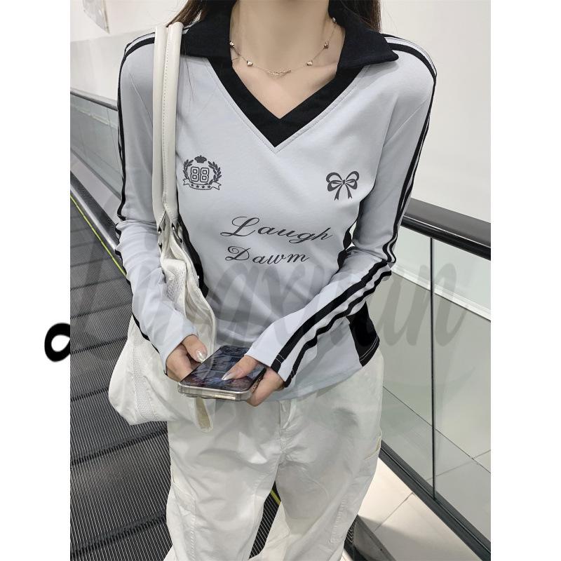 Korean Spring Style Stripe Polo Collar Contrast Long Sleeve T-Shirt Small синий
Korean Spring Style Stripe Polo Collar Contrast Long Sleeve T-Shirt Small синий