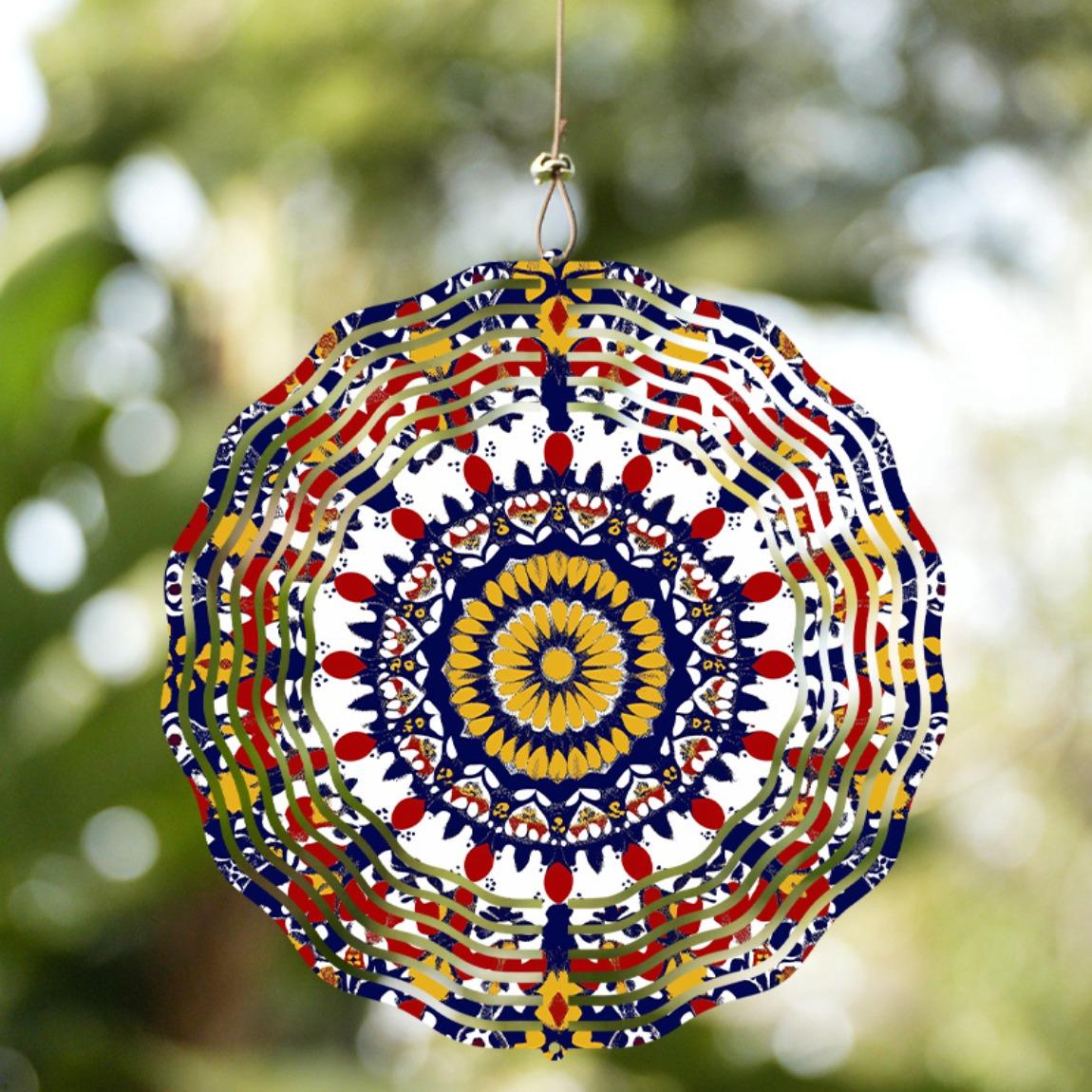 3D Spinning Wind Chime Outdoor Decor with Mandala Design for Garden Patio Balcony Hanging Ornament Wind Catcher Home Decoration 01A
3D Spinning Wind Chime Outdoor Decor with Mandala Design for Garden Patio Balcony Hanging Ornament Wind Catcher Home Decoration 01A