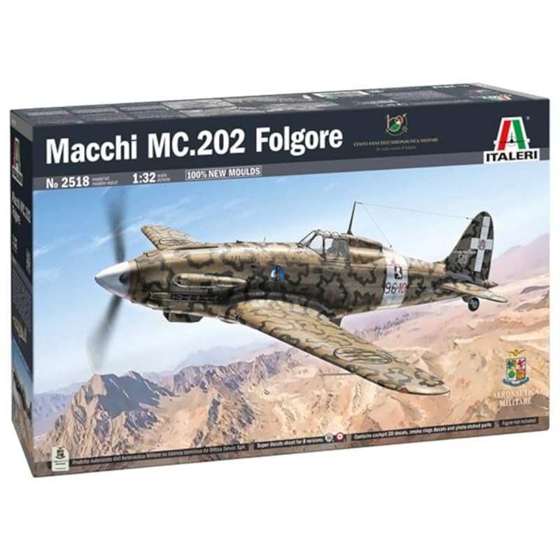 Italeri italeri 1/32 WW2 Italy Makki MC.202 Folgore Japanese Daiyaku supplementary manual included plastic model IT2518JP
Italeri italeri 1/32 WW2 Italy Makki MC.202 Folgore Japanese Daiyaku supplementary manual included plastic model IT2518JP