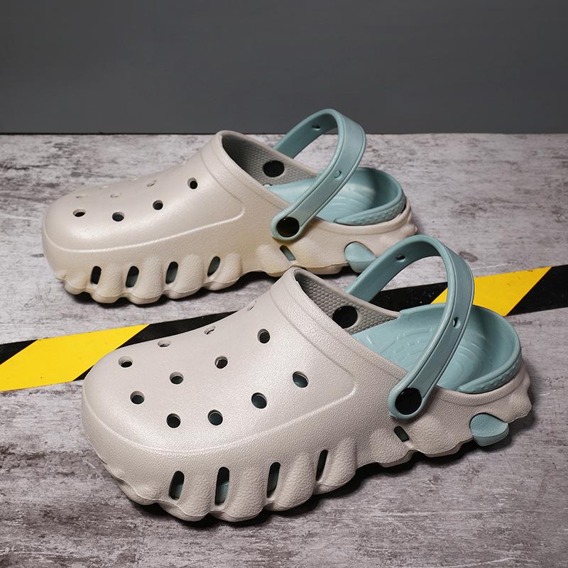 Літні нові корейські модні пляжні туфлі з отворами великого розміру, повсякденні універсальні зовнішні сандалі, трендові чоловічі туфлі 45
Літні нові корейські модні пляжні туфлі з отворами великого розміру, повсякденні універсальні зовнішні сандалі, трендові чоловічі туфлі 45