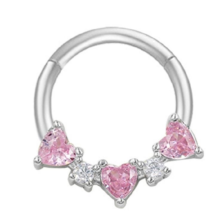 Кристальні клікери для носа Ручної роботи Сріблястий колір Кільце для септуму Нержавіюча сталь Аксесуар для пірсингу вуха та хряща
Кристальні клікери для носа Ручної роботи Сріблястий колір Кільце для септуму Нержавіюча сталь Аксесуар для пірсингу вуха та хряща