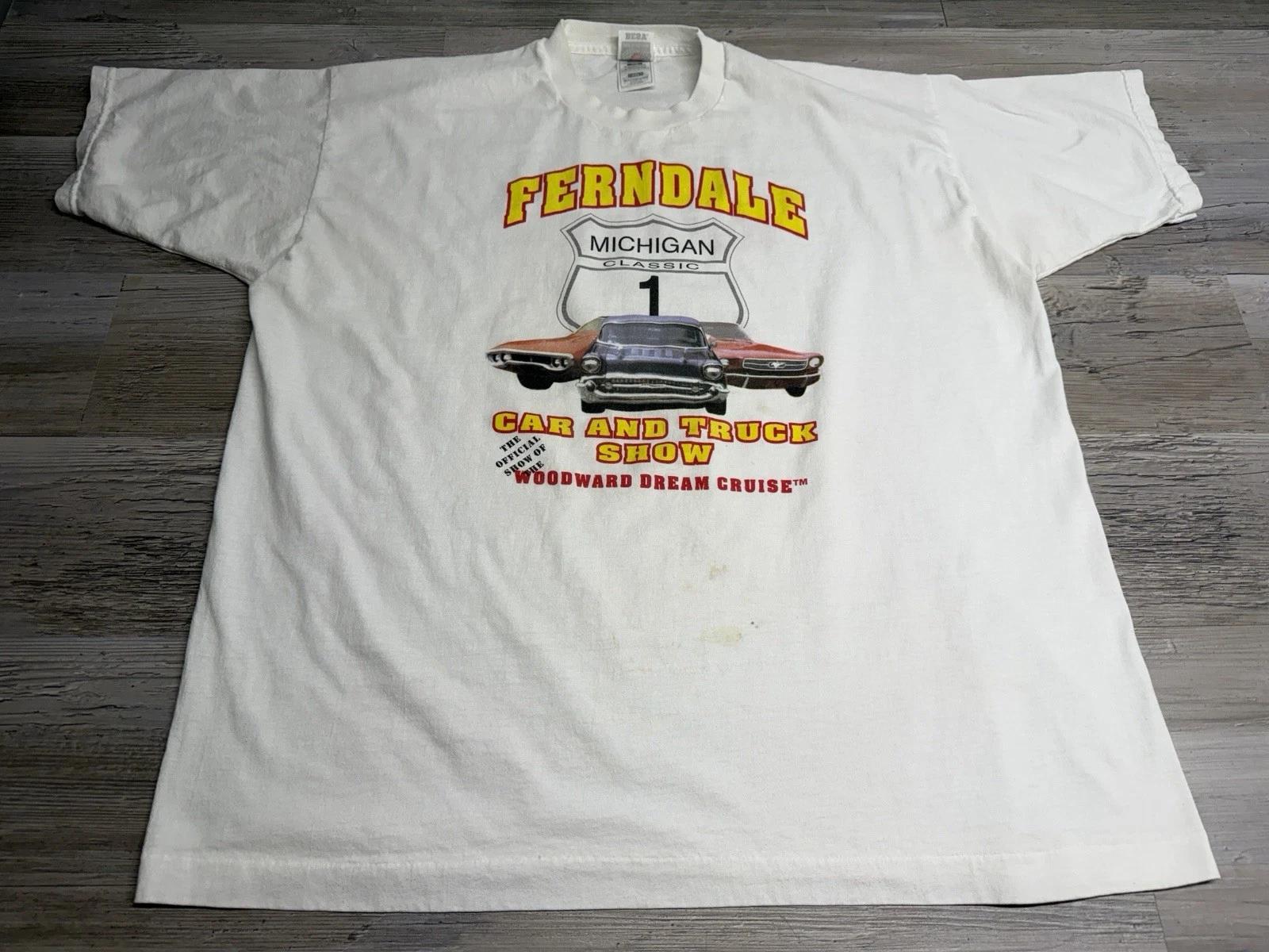 Vintage 1998 Woodward Dream Cruise Hot Rod Car Show T-Shirt Size 2XL Made In USA 4XL
Vintage 1998 Woodward Dream Cruise Hot Rod Car Show T-Shirt Size 2XL Made In USA 4XL