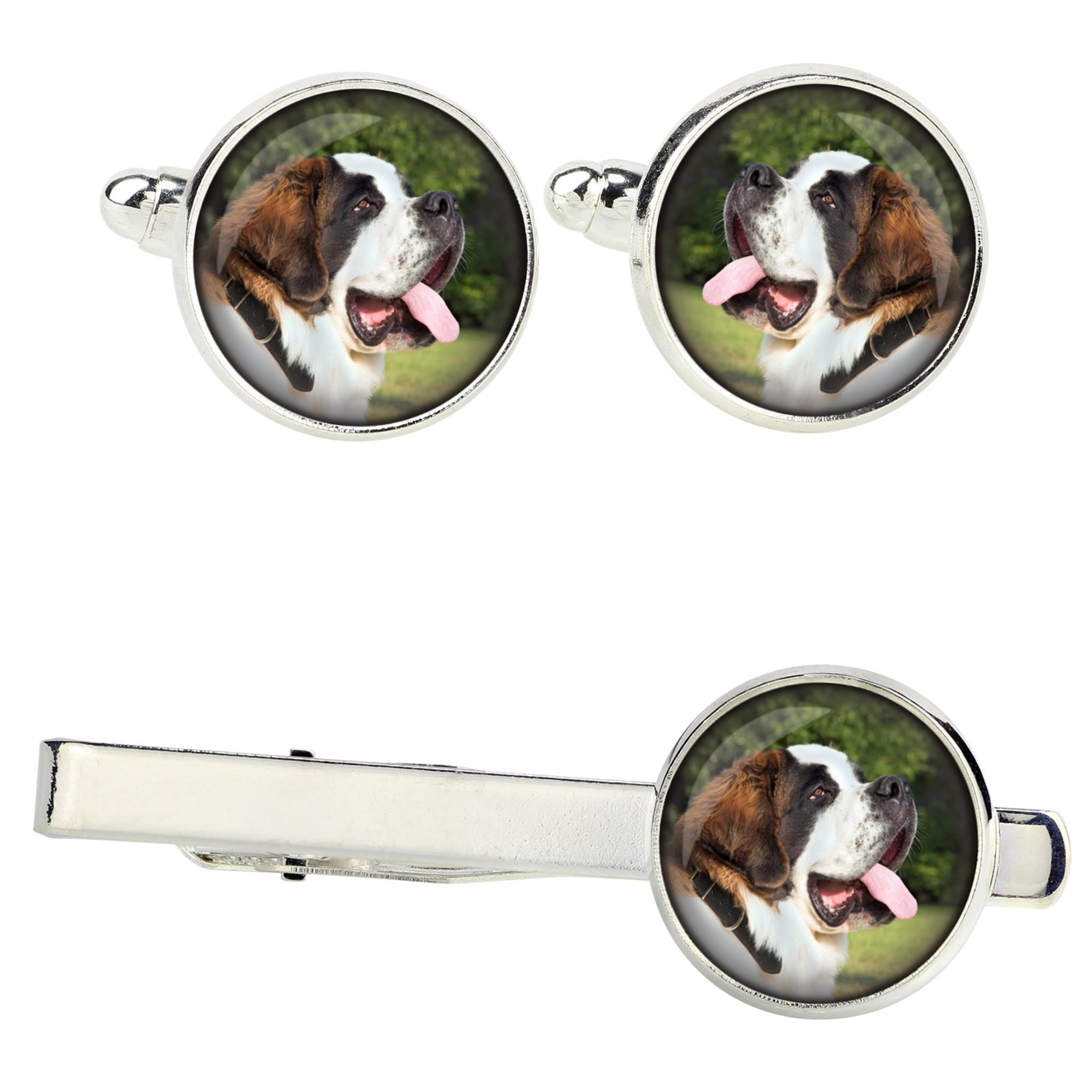 St. Bernard, Saint Bernard, Alpine Mastiff, Bernhardiner - cufflinks and tie with your photo, a suit decoration, men s jewelry from the Art-Dog brand. срібний
St. Bernard, Saint Bernard, Alpine Mastiff, Bernhardiner - cufflinks and tie with your photo, a suit decoration, men s jewelry from the Art-Dog brand. срібний