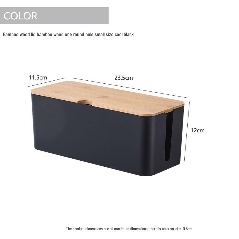 Bamboo Lid Cable Organizer Box with Round Hole for Desktop Power Strips and Data Cables
Bamboo Lid Cable Organizer Box with Round Hole for Desktop Power Strips and Data Cables
