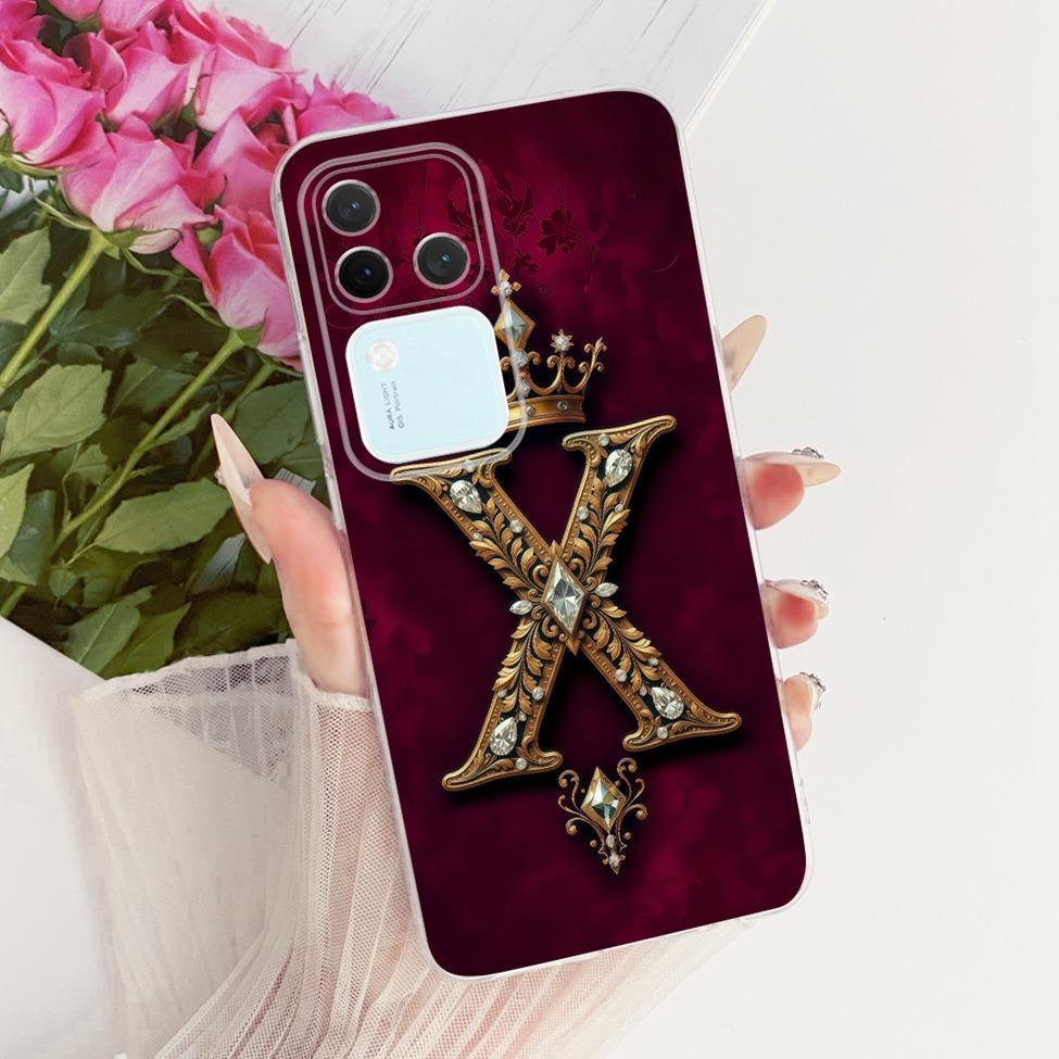 For Vivo S18Pro V2344A Case For Vivo S18 Pro Cover Transparent Luxury Crown A-Z Letters 2D Flat Pattern Soft Casing S18 Pro V2344A
For Vivo S18Pro V2344A Case For Vivo S18 Pro Cover Transparent Luxury Crown A-Z Letters 2D Flat Pattern Soft Casing S18 Pro V2344A