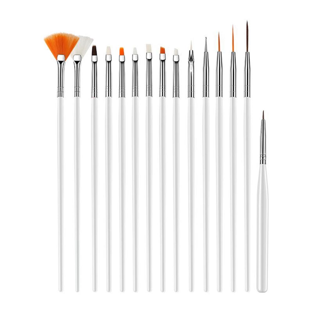 15pcs Nail Art Drawing Line Brush Carving Painting Pen Nail DIY Manicure Tool(White) білий
15pcs Nail Art Drawing Line Brush Carving Painting Pen Nail DIY Manicure Tool(White) білий