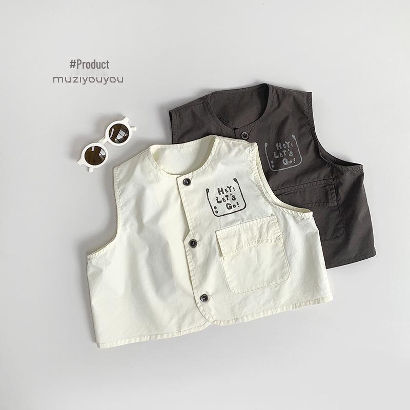 Spring/Summer Kids Sleeveless Vest: Lightweight, Casual, Korean-Style for Toddlers, Boys & Girls 110 cm темно-серого
Spring/Summer Kids Sleeveless Vest: Lightweight, Casual, Korean-Style for Toddlers, Boys & Girls 110 cm темно-серого