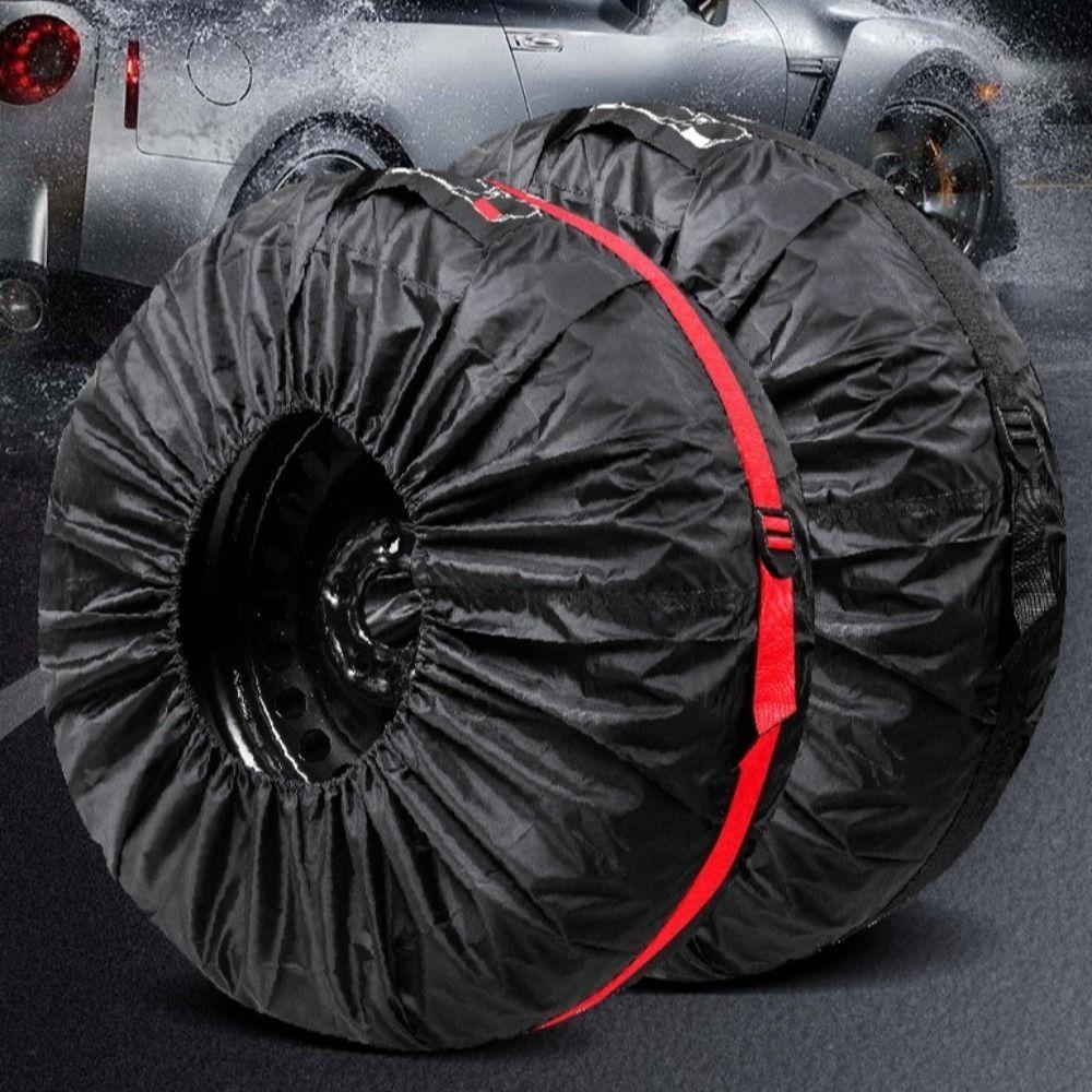 4 PCS Vehicle Tyre Tire Cover Case Waterproof Tyre Protection Cover Car Spare Tire Cover Auto S Black
4 PCS Vehicle Tyre Tire Cover Case Waterproof Tyre Protection Cover Car Spare Tire Cover Auto S Black