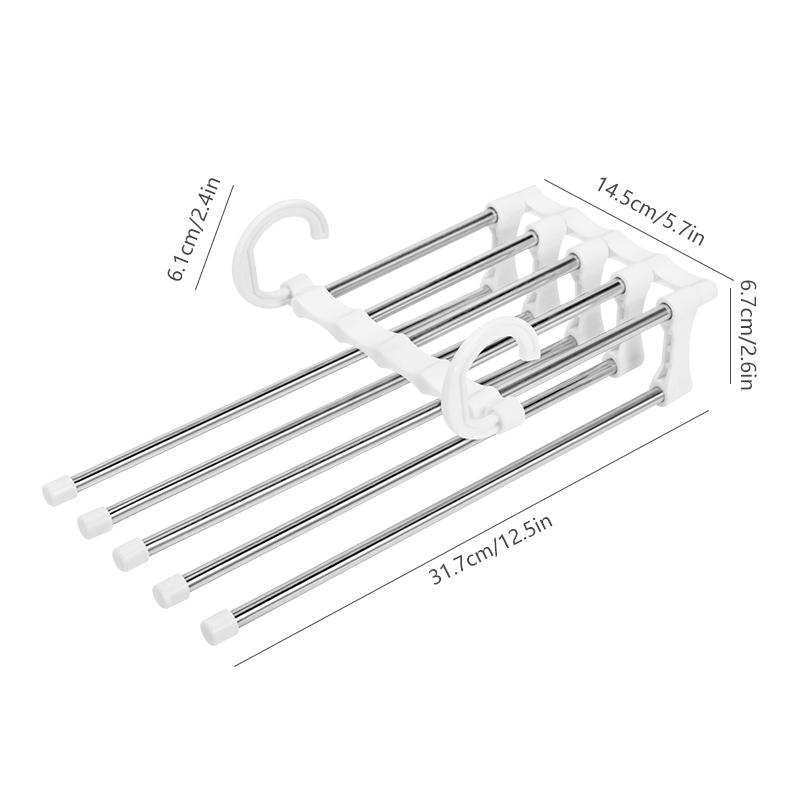 Многофункциональная вешалка 5 в 1 Органайзер для гардероба Стойка для брюк и полотенец Полки Регулируемые волшебные вешалки для брюк Дом белый
Многофункциональная вешалка 5 в 1 Органайзер для гардероба Стойка для брюк и полотенец Полки Регулируемые волшебные вешалки для брюк Дом белый