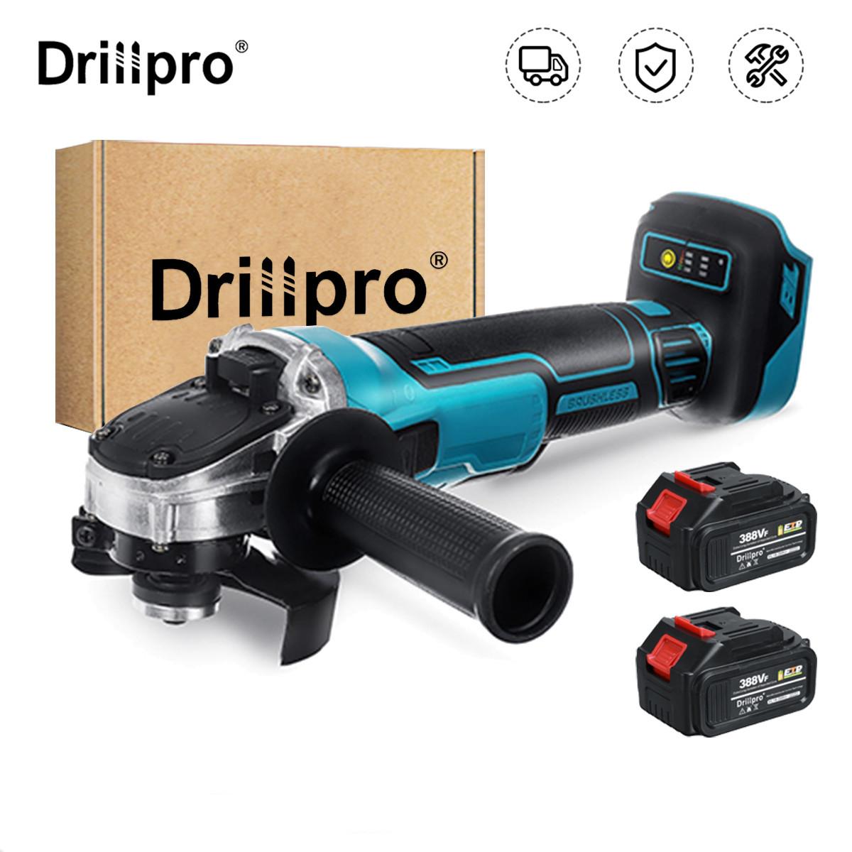 Drillpro 125 мм перезаряжаемая электрическая угловая шлифовальная машина Беспроводная 388VF бесщеточный электроинструмент для батареи Makita 18 В
Drillpro 125 мм перезаряжаемая электрическая угловая шлифовальная машина Беспроводная 388VF бесщеточный электроинструмент для батареи Makita 18 В