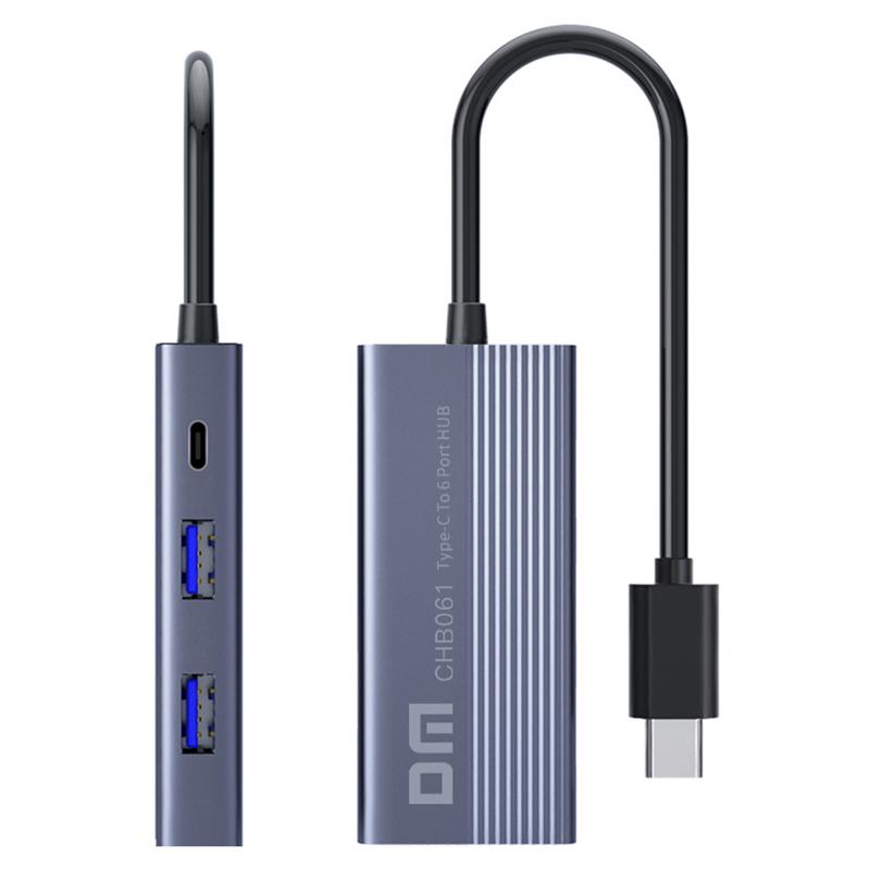 DM CHB061 Type-C Hub Aluminum Alloy USB Docking Station with Gigabit Ethernet/HD/PD Charging As Shown A
DM CHB061 Type-C Hub Aluminum Alloy USB Docking Station with Gigabit Ethernet/HD/PD Charging As Shown A