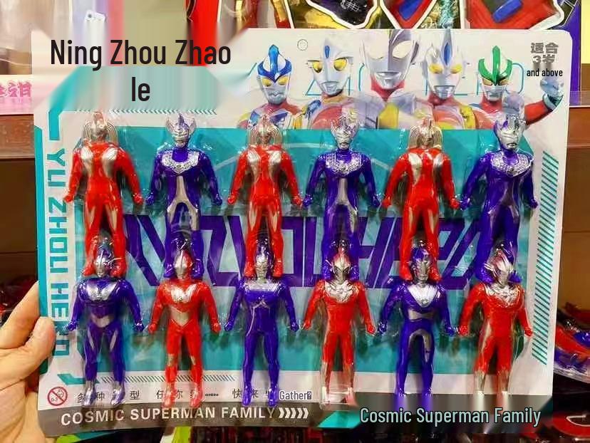 Набор из 12 детских аниме-фигурок: Маленькие куклы Супермена и Человека-паука
Набор из 12 детских аниме-фигурок: Маленькие куклы Супермена и Человека-паука