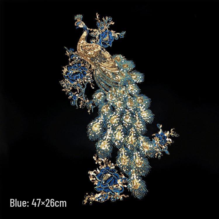 Chinese Peacock Sequin Embroidery Iron-On Fabric Patch for Dresses, Skirts, Jackets, and Qipao 47×26cm
Chinese Peacock Sequin Embroidery Iron-On Fabric Patch for Dresses, Skirts, Jackets, and Qipao 47×26cm