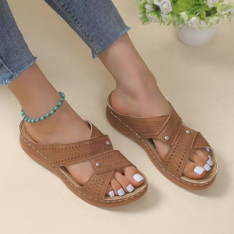 New Women s Summer Sandals Minimal Retro Pee Toe Wedge Shoes Fashion Casual Beach Vacation Soft Sole Slippers 43 шоколадний
New Women s Summer Sandals Minimal Retro Pee Toe Wedge Shoes Fashion Casual Beach Vacation Soft Sole Slippers 43 шоколадний