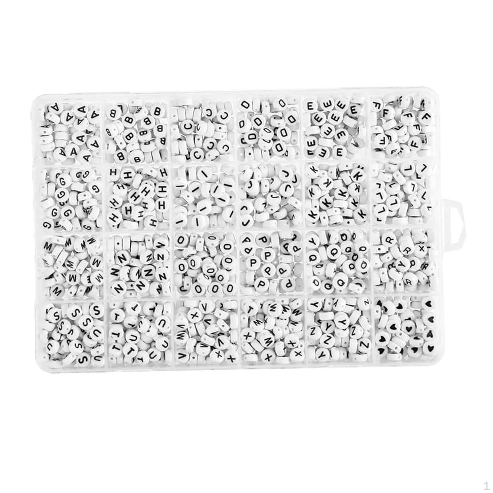1200 Pieces Letter Beads for Bracelets Round Spacer with Hole Alphabet Jewelry Colorful
1200 Pieces Letter Beads for Bracelets Round Spacer with Hole Alphabet Jewelry Colorful