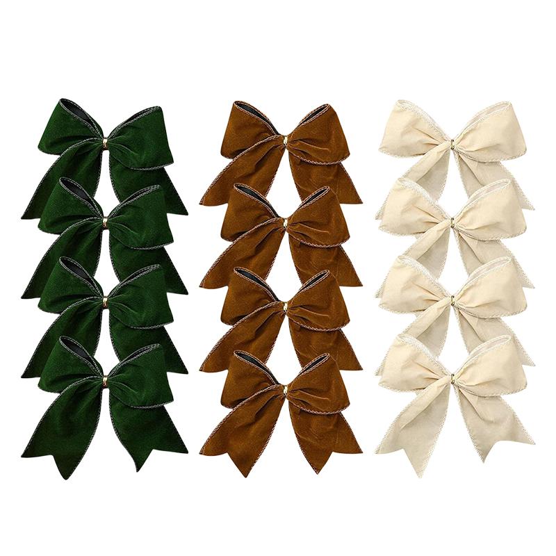12PCS Christmas Velvet Bows Vintage Rustic Ribbon Bowknot DIY Wreath Christmas Tree Garland Ornaments Gift Wrapping Decor 15x15cm
12PCS Christmas Velvet Bows Vintage Rustic Ribbon Bowknot DIY Wreath Christmas Tree Garland Ornaments Gift Wrapping Decor 15x15cm