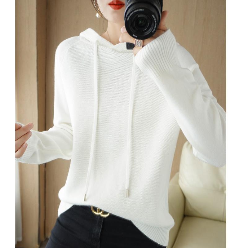 Осень и зима новый худи с иглами османтуса женский вязаный свитер для носки внутри и снаружи, базовый топ, свободный и универсальный XXL белый
Осень и зима новый худи с иглами османтуса женский вязаный свитер для носки внутри и снаружи, базовый топ, свободный и универсальный XXL белый