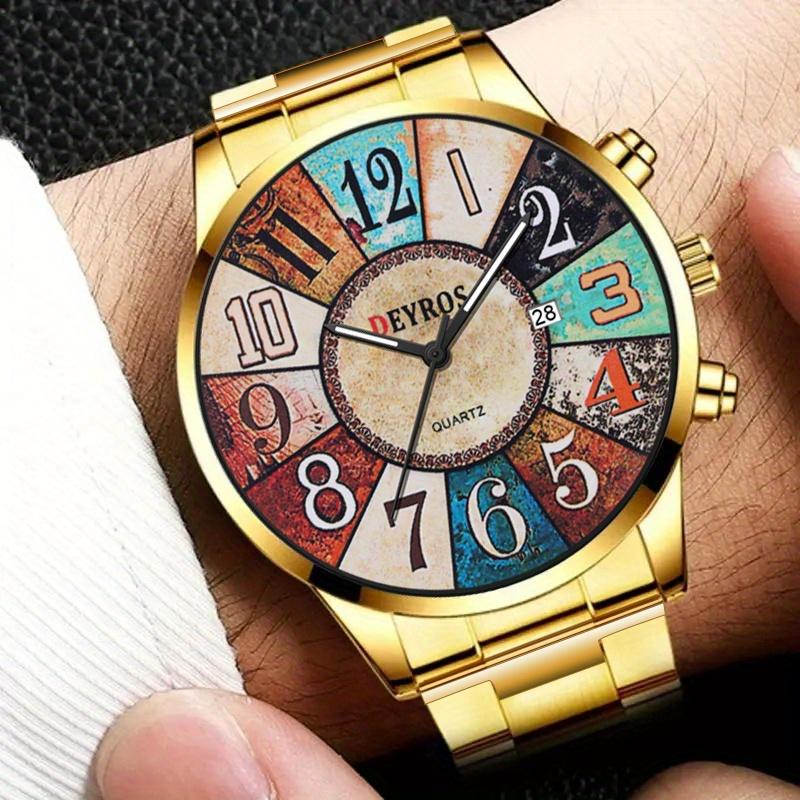 DEYROS мужские часы, роскошные модные мужские часы с датой, мужские классические деловые часы, мужские кварцевые наручные часы из нержавеющей стали
DEYROS мужские часы, роскошные модные мужские часы с датой, мужские классические деловые часы, мужские кварцевые наручные часы из нержавеющей стали