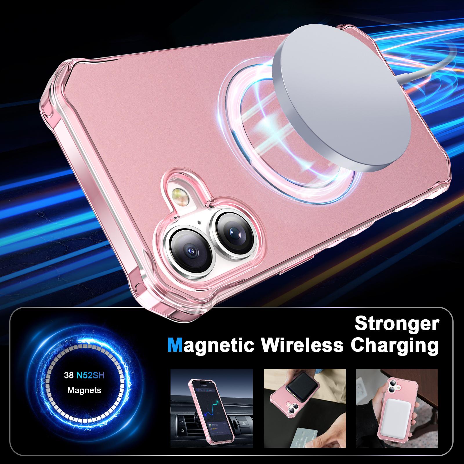 For iPhone 16 Case Small Wavy Edge Compatible with MagSafe Anti-Drop PC+TPU Phone Cover Rose
For iPhone 16 Case Small Wavy Edge Compatible with MagSafe Anti-Drop PC+TPU Phone Cover Rose