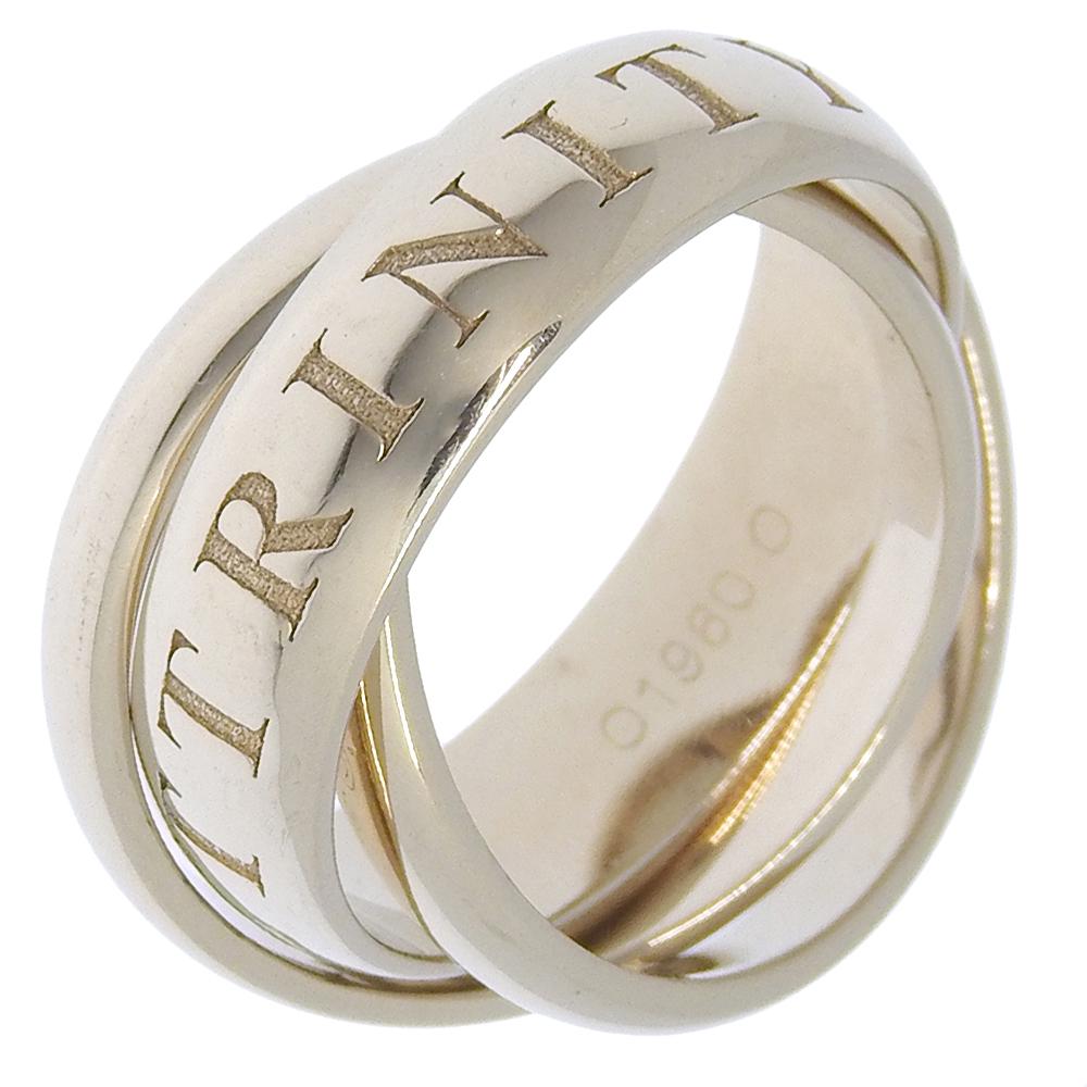CARTIER Trinity Ring 1998 Christmas Limited TRINITY ORAMOURET K18 white gold #5.8(US Size) 10.6g Women Used
CARTIER Trinity Ring 1998 Christmas Limited TRINITY ORAMOURET K18 white gold #5.8(US Size) 10.6g Women Used