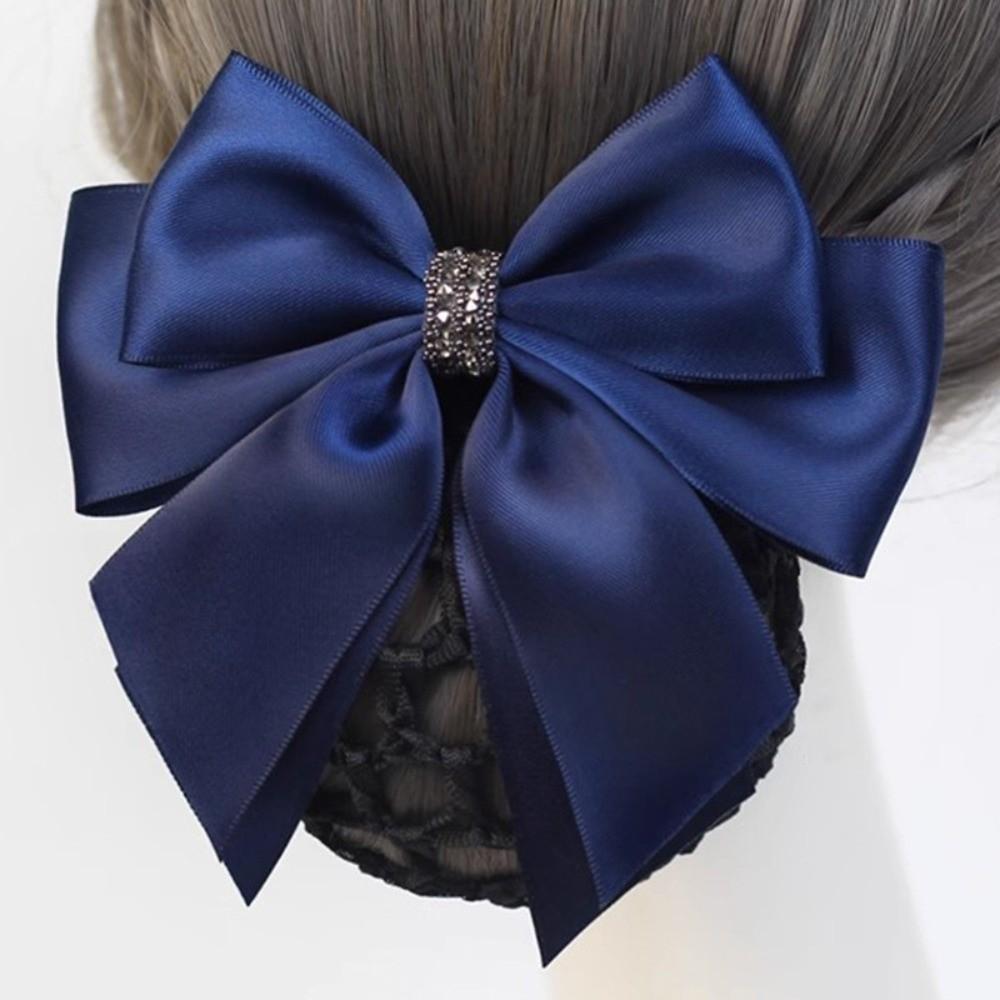 Rhinestone Bowknot Net Bun Hair Cover Elegant Net Bun Snood Spring Clip Vocational Work Style E
Rhinestone Bowknot Net Bun Hair Cover Elegant Net Bun Snood Spring Clip Vocational Work Style E