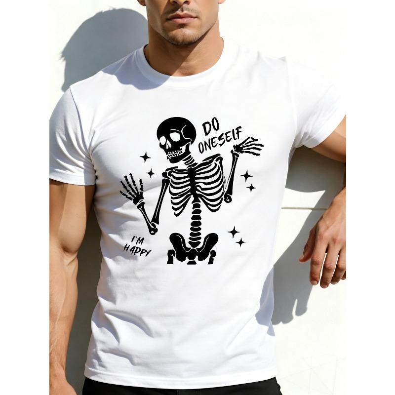 European sizes Casual Style Men S T-Shirt Skeleton Do Oneself I M Happy Graphic Print Summer Wear Gift for Him S белый
European sizes Casual Style Men S T-Shirt Skeleton Do Oneself I M Happy Graphic Print Summer Wear Gift for Him S белый