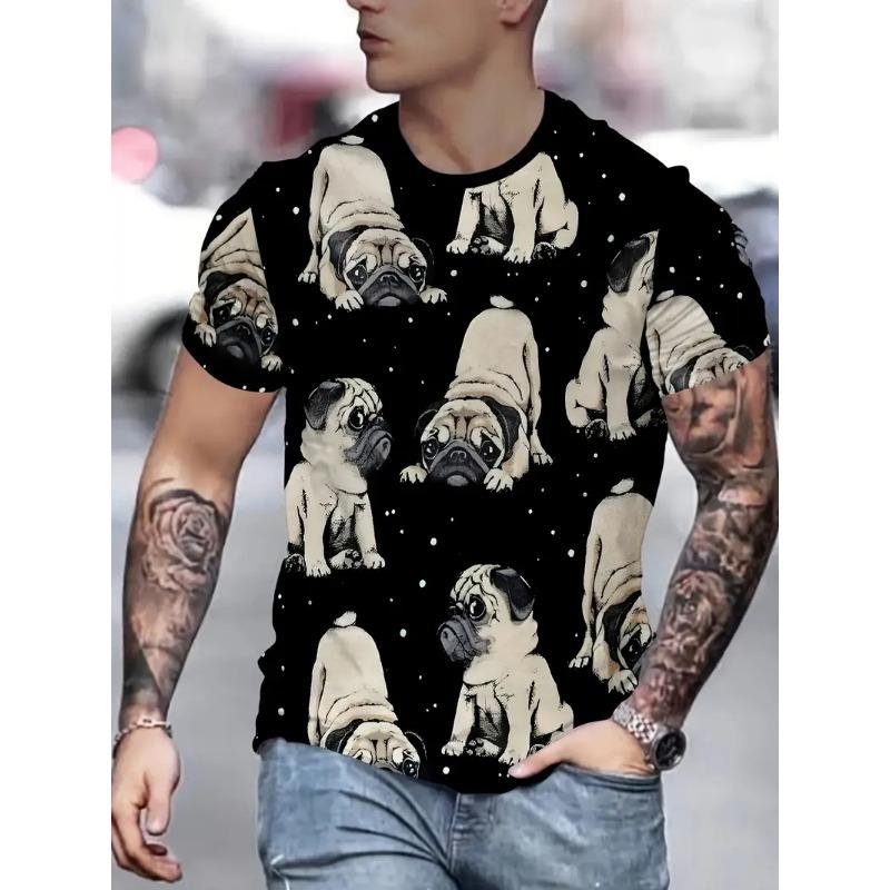 Men s T-shirt summer short sleeved cool dog pattern 6XL
Men s T-shirt summer short sleeved cool dog pattern 6XL