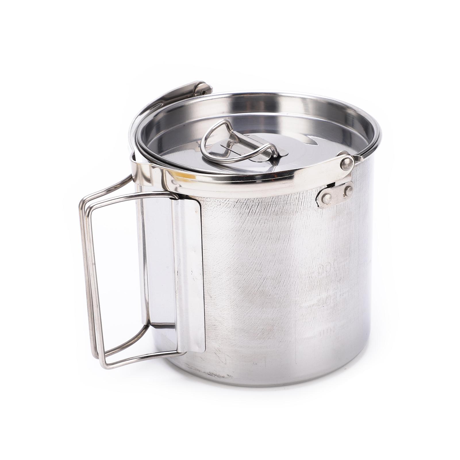 Camping Kettle Stainless Steel HeatResistant Anticorrosion Durable Sturdy Portable Hiking Pot
Camping Kettle Stainless Steel HeatResistant Anticorrosion Durable Sturdy Portable Hiking Pot