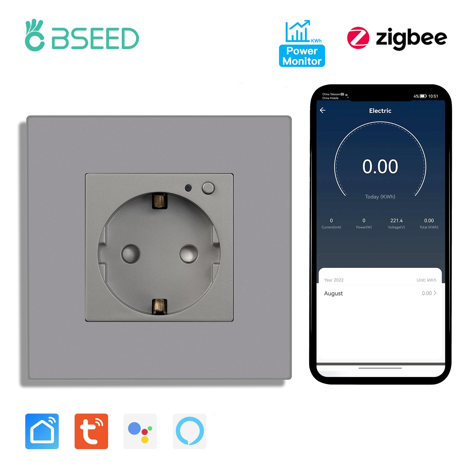 BSEED Zigbee EU Tuya Smart Eletric Sockets Alexa Google Voice Control With Normal 20W USBC Fast Power Ports Plastic Matte Frame Single Socket сірий колір
BSEED Zigbee EU Tuya Smart Eletric Sockets Alexa Google Voice Control With Normal 20W USBC Fast Power Ports Plastic Matte Frame Single Socket сірий колір