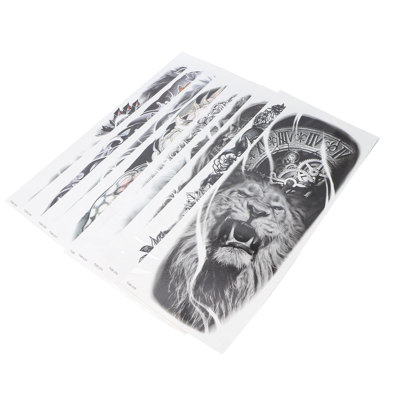 Waterproof Tattoo Stickers Large Full Arm Tiger Fake Temporary Tattoo Stickers 9pcs/Set
Waterproof Tattoo Stickers Large Full Arm Tiger Fake Temporary Tattoo Stickers 9pcs/Set