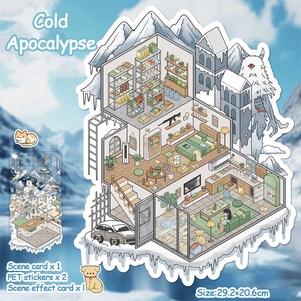 72.0 Series Landscaping Stickers Large Size DIY Handbook Stickers Kids 3
72.0 Series Landscaping Stickers Large Size DIY Handbook Stickers Kids 3