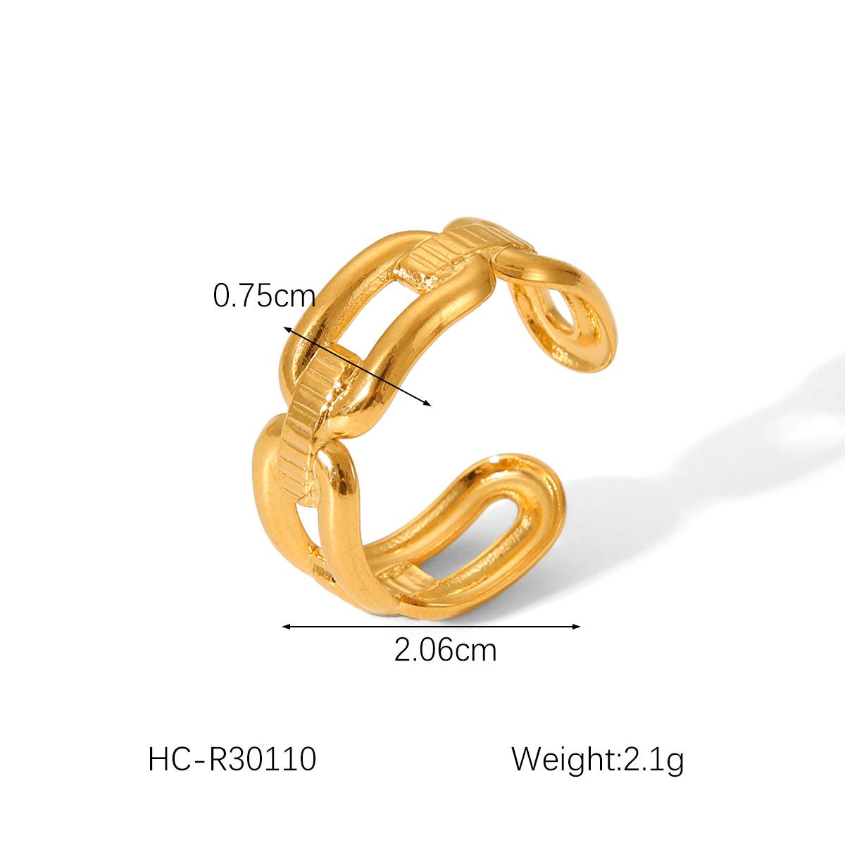 Trendy style titanium steel jewelry, 18K gold stainless steel open ring, oil drop ring, non-fading hand jewelry
Trendy style titanium steel jewelry, 18K gold stainless steel open ring, oil drop ring, non-fading hand jewelry