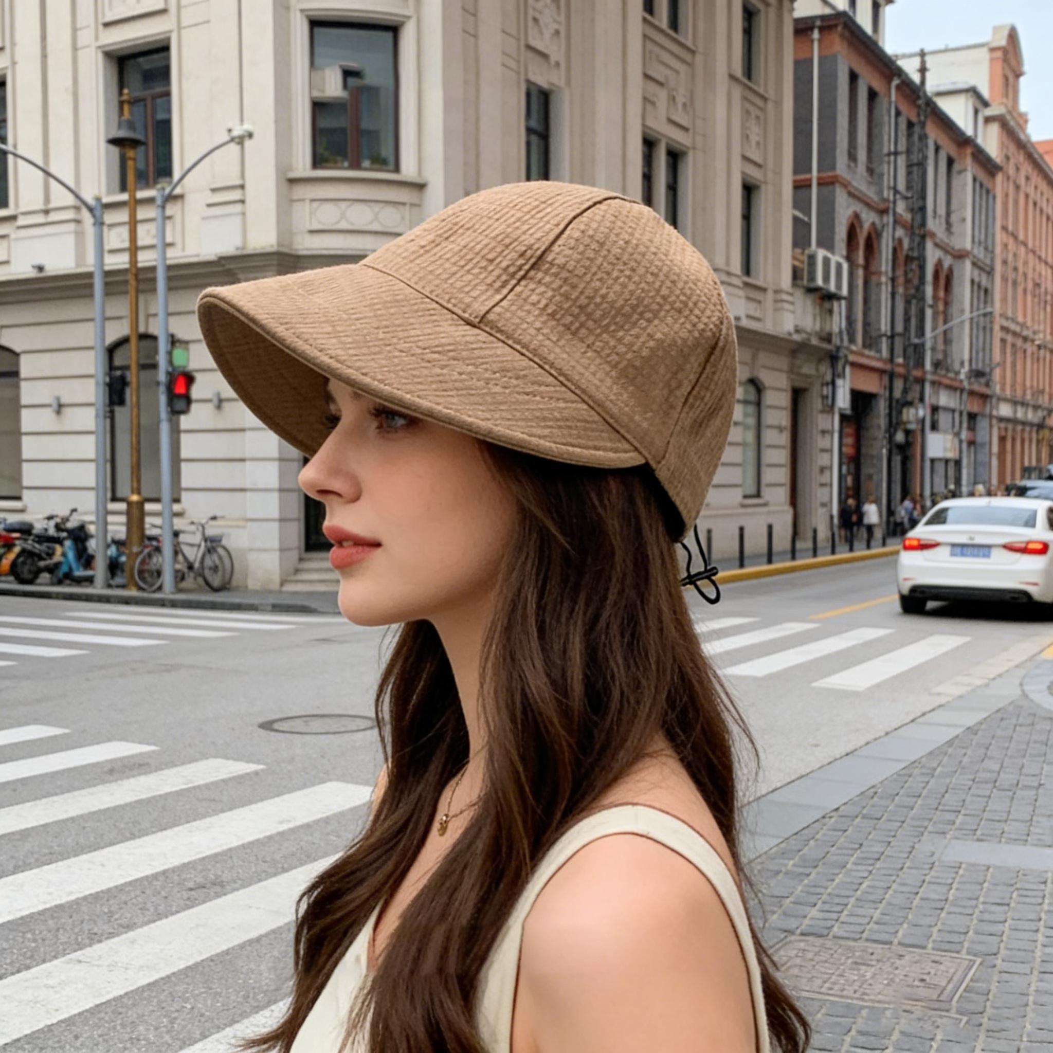 Casual Waffle Sun Hat Wide Brim Foldable Peaked Cap Adjustable Anti-UV Fisherman Cap for Women
Casual Waffle Sun Hat Wide Brim Foldable Peaked Cap Adjustable Anti-UV Fisherman Cap for Women