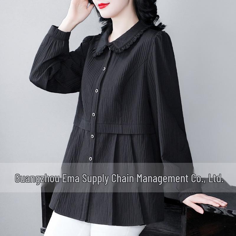 Spring/Summer Plus Size Women s A-Line Slimming Long-Sleeve Top - Casual & Versatile Belly-Covering Shirt 6XL 220-240 lbs
Spring/Summer Plus Size Women s A-Line Slimming Long-Sleeve Top - Casual & Versatile Belly-Covering Shirt 6XL 220-240 lbs