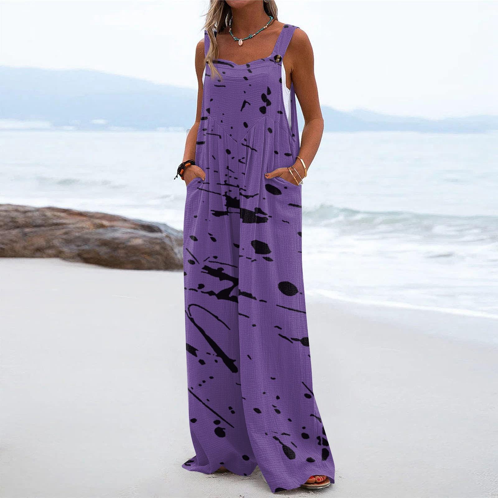 Женский модный повседневный свободный комбинезон без рукавов с карманами и принтом M
Женский модный повседневный свободный комбинезон без рукавов с карманами и принтом M