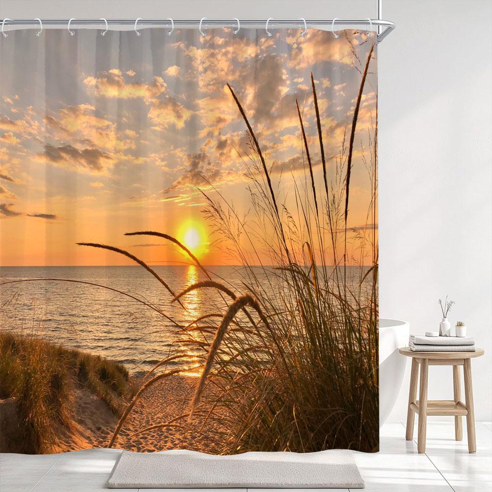 Dusk Sunset Ocean Beach Outdoor Scenery Shower Curtain Seaside Nature Scenery Polyester Fabric Home Bath Curtains Bathroom Decor W60H190(CM)-1 Pcs
Dusk Sunset Ocean Beach Outdoor Scenery Shower Curtain Seaside Nature Scenery Polyester Fabric Home Bath Curtains Bathroom Decor W60H190(CM)-1 Pcs