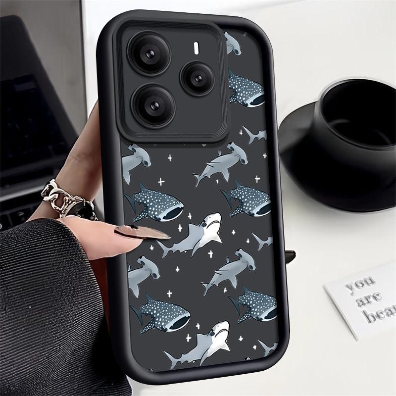 Shark Pattern Matte Case For Xiaomi 14T 13T Pro Poco X7 F6 Pro X6 M6 Redmi 14C Note 14 Pro 13 12 11 Soft TPU Shockproof Lens Protection Phone Cover Xiaomi 13T / 13T Pro чёрный/серый
Shark Pattern Matte Case For Xiaomi 14T 13T Pro Poco X7 F6 Pro X6 M6 Redmi 14C Note 14 Pro 13 12 11 Soft TPU Shockproof Lens Protection Phone Cover Xiaomi 13T / 13T Pro чёрный/серый