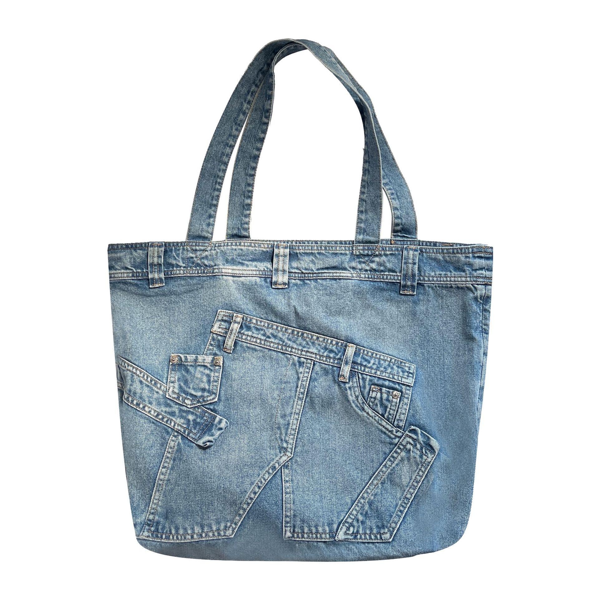 Washed Denim Women handbag Cowboy Shoulder Bags Large capacity Designer Luxury ladies Hand bags Student commute big Totes синій
Washed Denim Women handbag Cowboy Shoulder Bags Large capacity Designer Luxury ladies Hand bags Student commute big Totes синій