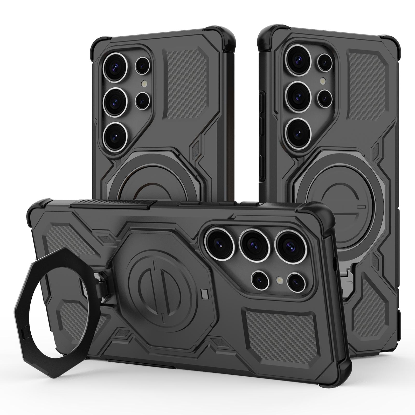 For Samsung Galaxy S25 Ultra Magnetic Case Rotating Metal Kickstand PC+TPU Phone Back Cover Black
For Samsung Galaxy S25 Ultra Magnetic Case Rotating Metal Kickstand PC+TPU Phone Back Cover Black