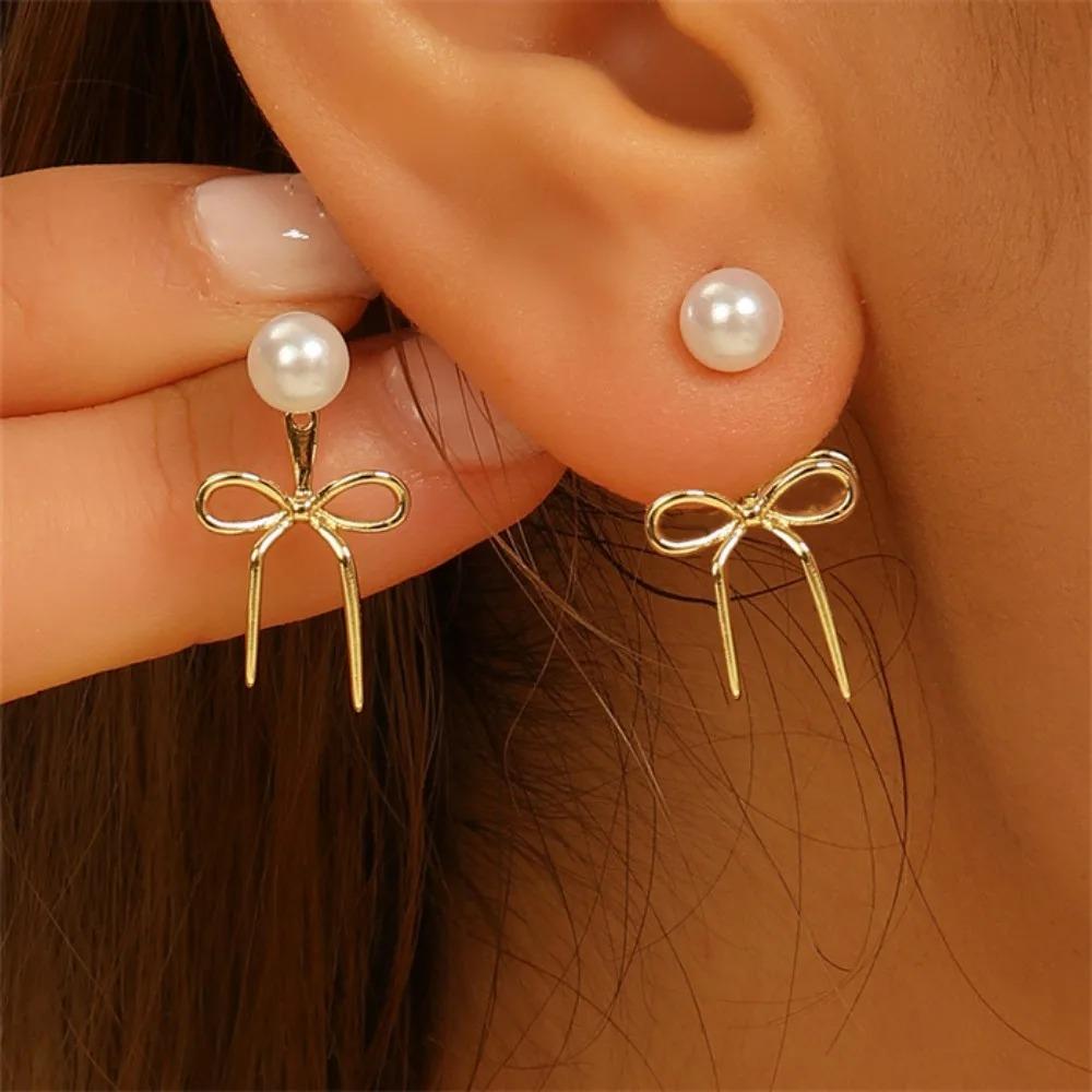 Korean Color Bow Pearl Pendant Earrings for Women Minimalist Metal Asymmetric Temperament Earrings Jewelry Valentine Gift золотистий
Korean Color Bow Pearl Pendant Earrings for Women Minimalist Metal Asymmetric Temperament Earrings Jewelry Valentine Gift золотистий