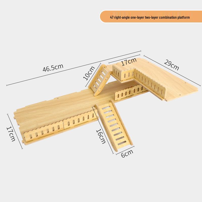 Two-Story Luxury Hamster Villa with Wood Partition, Stairs, and Platform
Two-Story Luxury Hamster Villa with Wood Partition, Stairs, and Platform