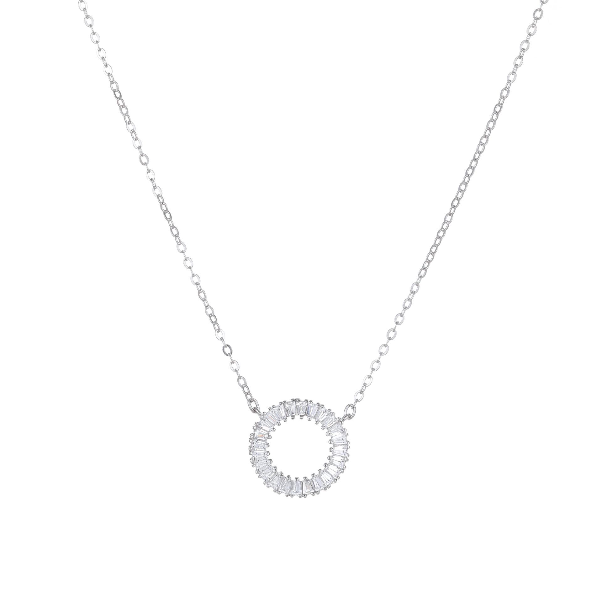 18K Gold-Plated S925 Sterling Silver Necklace with Trapezoidal Zircon Pendant and Geometric Star Ring on Clavicle Chain 925 Silver
18K Gold-Plated S925 Sterling Silver Necklace with Trapezoidal Zircon Pendant and Geometric Star Ring on Clavicle Chain 925 Silver