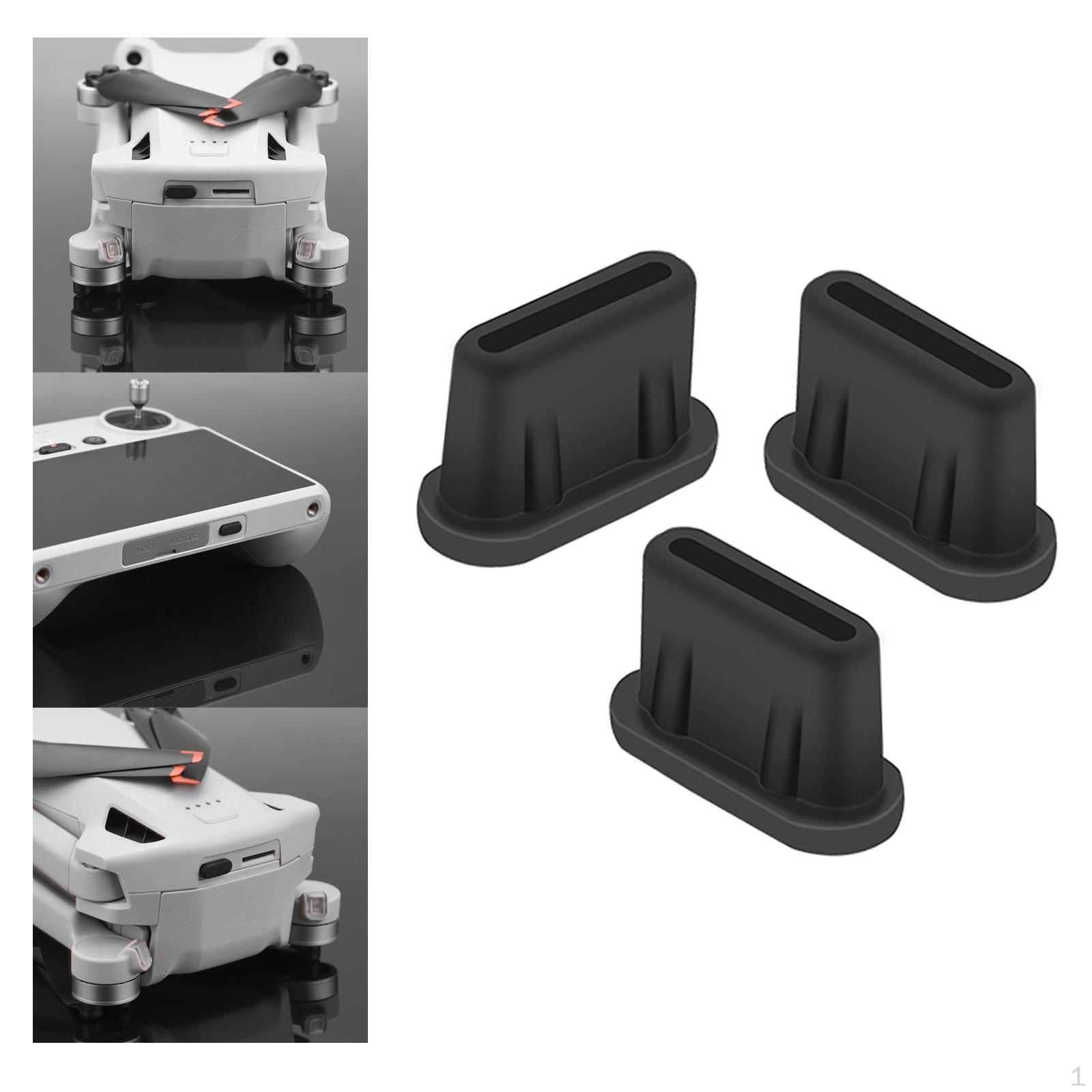 3 Pieces USB c Silicone Dust Plug Micro for Drone Remote Controller Accs Black
3 Pieces USB c Silicone Dust Plug Micro for Drone Remote Controller Accs Black