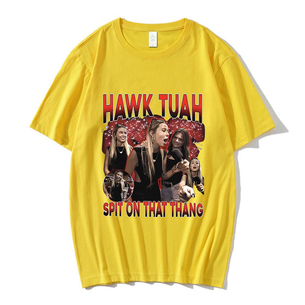 Hawk Tuah Spit on That Thang Funny Girls Meme Graphic TShirt Unisex Women Casual Cotton Oversized Short Sleeve Tshirts Streetwear S
Hawk Tuah Spit on That Thang Funny Girls Meme Graphic TShirt Unisex Women Casual Cotton Oversized Short Sleeve Tshirts Streetwear S