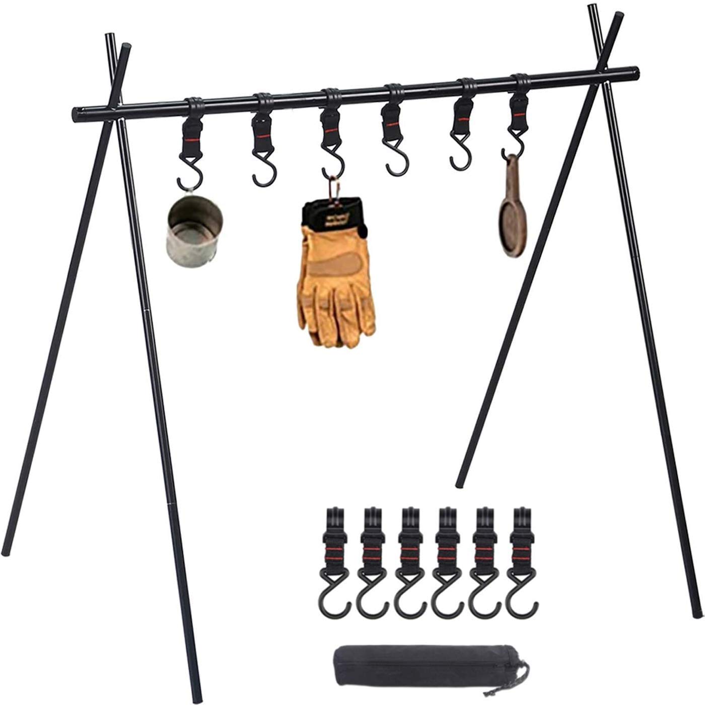 Moyot Aluminum Alloy Lantern Hanging Rack, Lantern Stand, for Outdoor Camping, Foldable, Lightweight, with 6 Adjustable Hooks and Storage Bag
Moyot Aluminum Alloy Lantern Hanging Rack, Lantern Stand, for Outdoor Camping, Foldable, Lightweight, with 6 Adjustable Hooks and Storage Bag